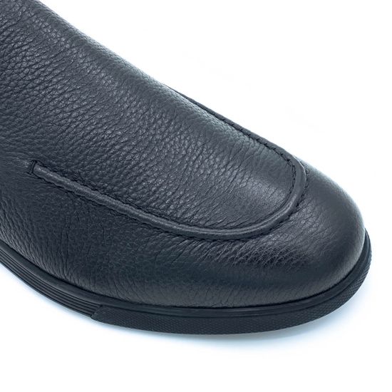 Ботинки Giampieronicola черные кожаные МЕХ - фото 6, 