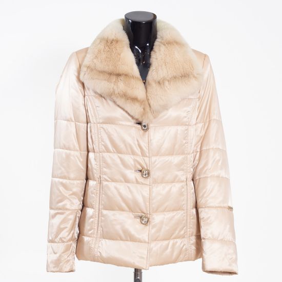 Пуховик VOLPI бежевый - фото 1, 