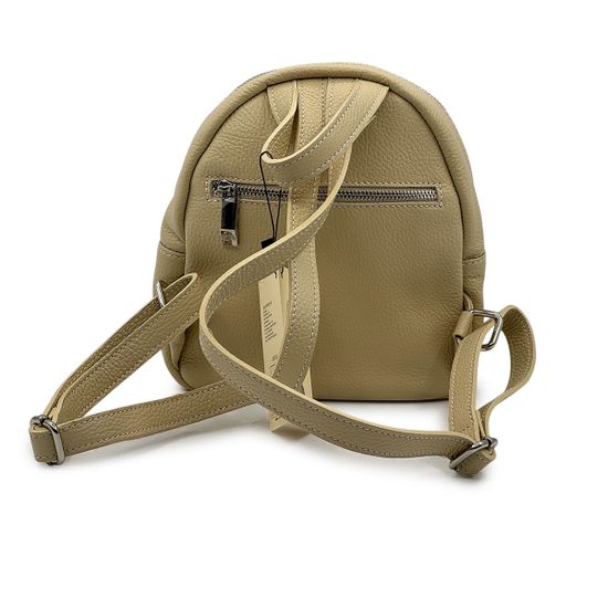 Сумка-рюкзак Renato Angi бежевая кожаная - фото 3, 3360501 RA BEIGE