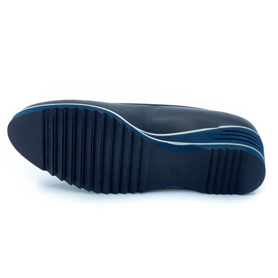 Туфли Donna Soft синие кожаные - фото 4, 