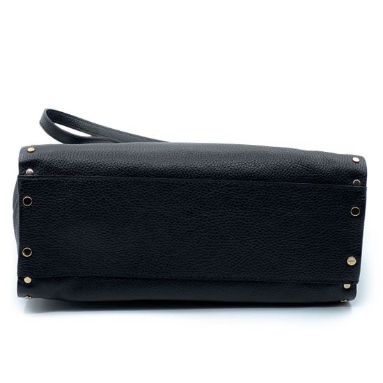 Сумка Ripani черная кожаная - фото 5, 