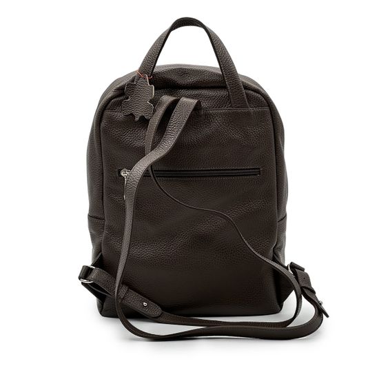 Рюкзак Marina Creazioni унисекс коричневый кожаный - фото 3, B7094 MC MORO