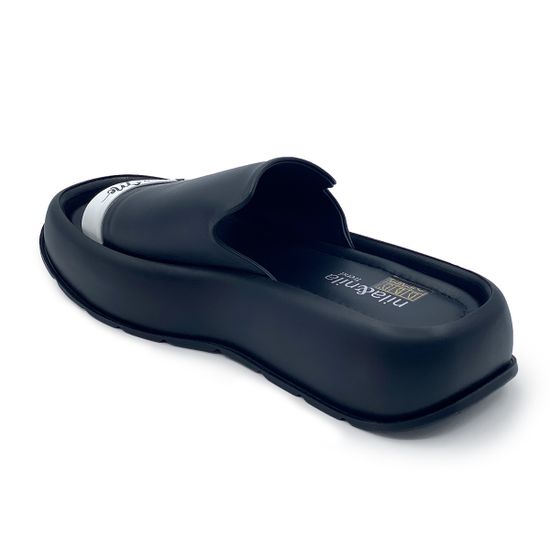 Шлепанцы NULA&amp;NILA черные кожаные - фото 3, NO1860 NIL NERO