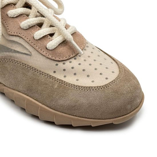 Кроссовки женские NILA NILA кожа/замша бежевые/черные - фото 6, ET210-3038A NIL BEIGE