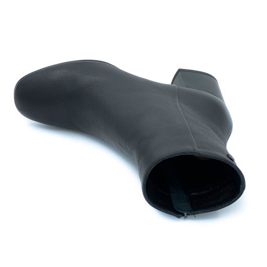 Ботильоны Cover черные кожаные Байка - фото 5, 4491142-1 COV