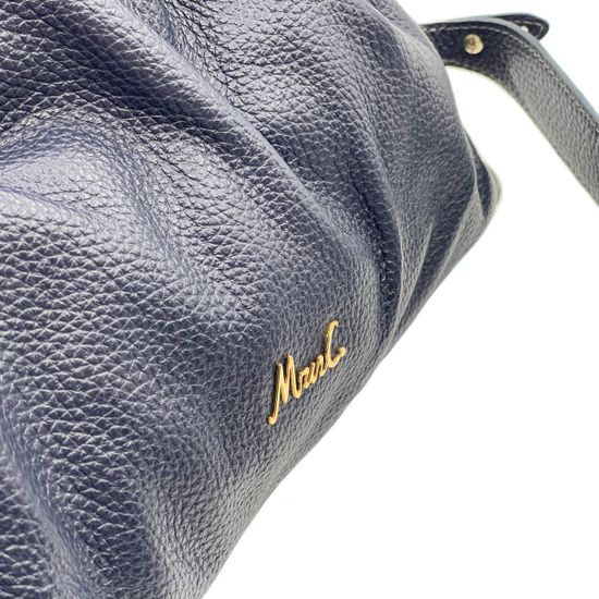 Сумка Marina Creazioni синяя кожаная - фото 5, 