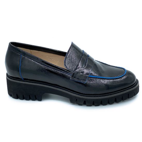 Лоферы Cover черные наплак - фото 1, 70601 COV