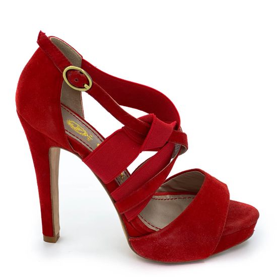 Босоножки Cover красные замшевые - фото 1, 