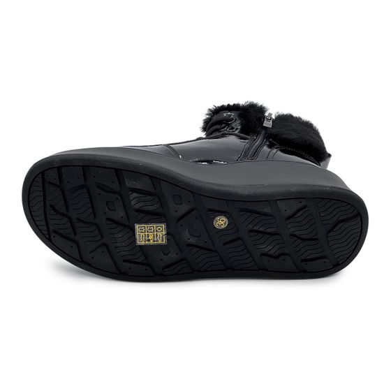 Кеды Ilasio Renzoni черные лакированные кожаные на меху - фото 4, M20 IR NERO