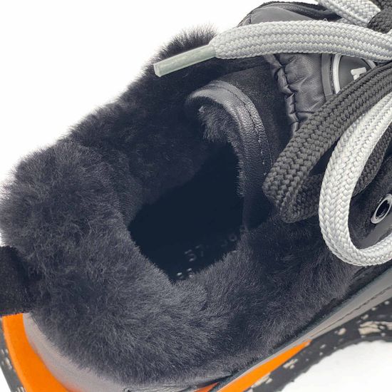 Кроссовки Nila Nila черные кожаные на меху - фото 7, NO5830M NIL NERO