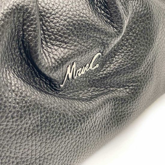 Сумка Marina Creazioni черная кожаная - фото 5, 