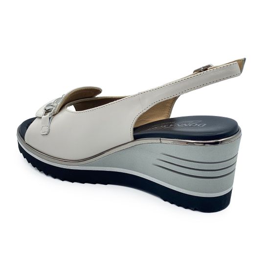 Босоножки Donna Soft бежевые кожаные - фото 3, DS2054 DS