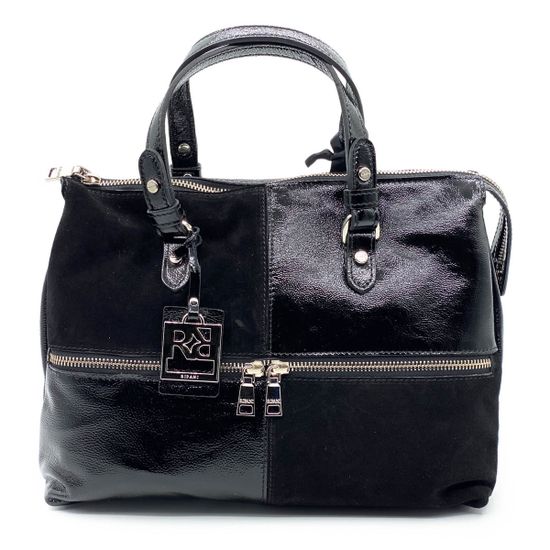 Сумка Ripani черная комбинация замши и наплака - фото 1, 