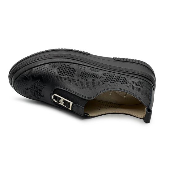 Кеды LAB MILANO черные кожаные - фото 5, G352634 LAB NERO