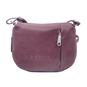 Сумка Di Gregorio бордовая кожаная кросс-боди - фото 1, 755 DG BORDEAUX