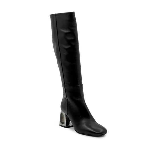 Сапоги Tiffi черные кожаные демисезонные - фото 2, Q506/M TI NERO