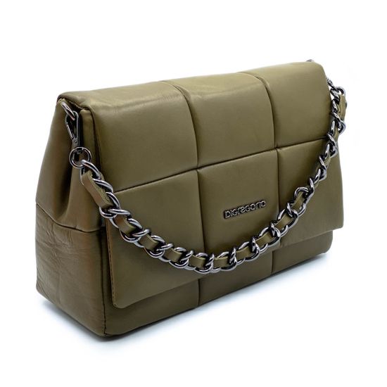 Сумка Di Gregorio зеленая кожаная - фото 3, 