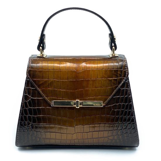 Маленькая сумочка Ripani бронзовая кожаная - фото 1, 