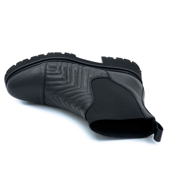 Ботинки Tiffi черные кожаные демисезонные - фото 5, 