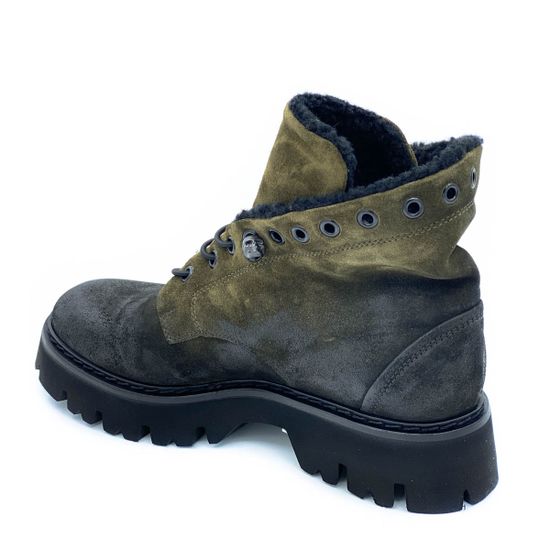 Ботинки Fru.it зеленые замшевые МЕХ - фото 3, 7719M FR VERDE