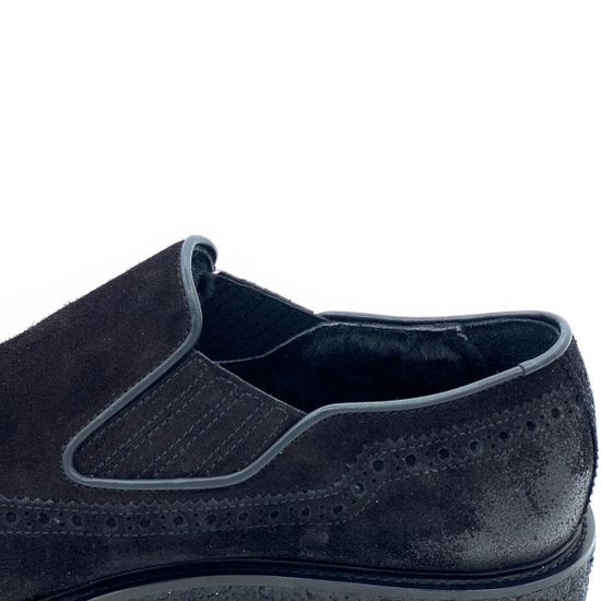 Ботинки Giampieronicola черные замшевые МЕХ - фото 5, 41104 GPN NERO