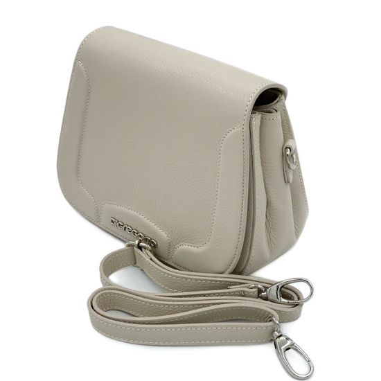 Клатч Di Gregorio бежевый кожаный - фото 7, 