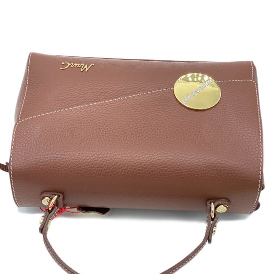 Сумочка Marina Creazioni коричневая кожаная маленькая - фото 4, B5136 MC MORO