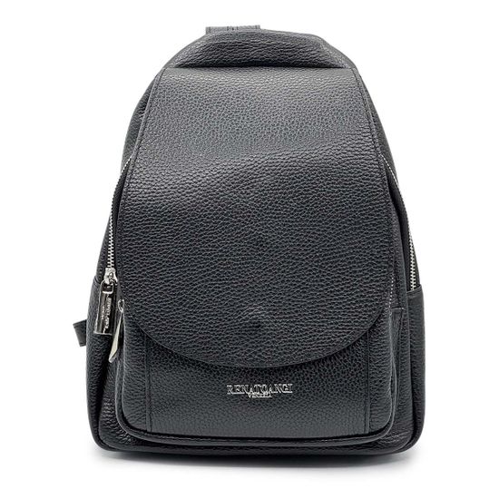 Сумка-рюкзак Renato Angi черная кожаная - фото 1, 3360401 RA NERO