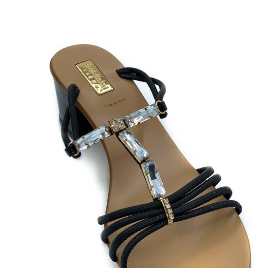 Босоножки Baldinini черные кожаные - фото 6, 