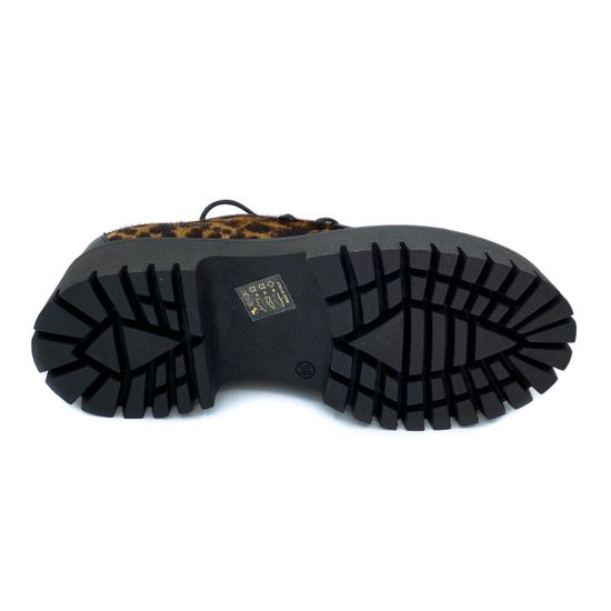 Полуботинки Mimmu черно-коричневые пони демисезонные - фото 5, E007E2 MIM LEO