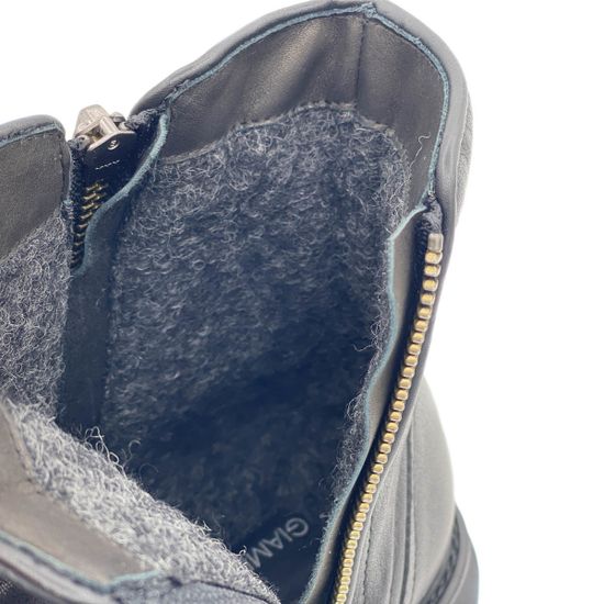 Ботинки Giampieronicola черные кожаные Байка - фото 7, 