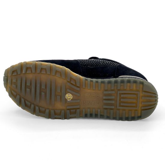 Сникерсы Gianni Renzi черные замшевые МЕХ - фото 4, RA1172D GR