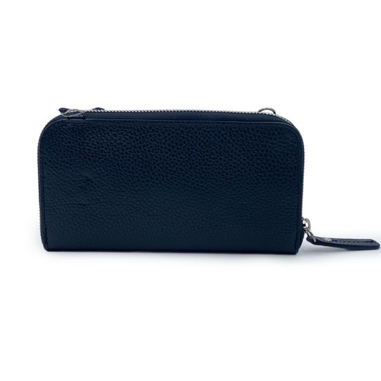 Сумка мини кросс-боди Di Gregorio черная кожаная - фото 3, 