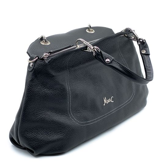 Сумка Marina Creazioni черная кожаная - фото 2, 