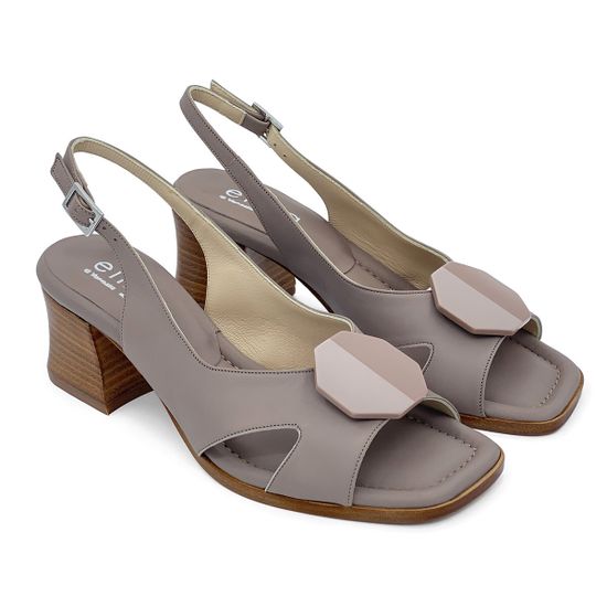 Босоножки Elisa Di Venezia бежевые кожаные(5001) - фото 7, E10633 ELISA 5001