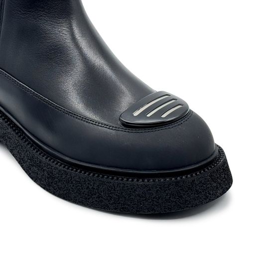 Ботинки челси Francesco Valeri черные кожаные на меху - фото 6, TU42 FV