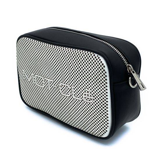 Сумка MOT CLE  черно-белая кожаная кросс-боди - фото 6, BORSA MOT