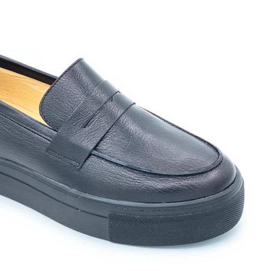 Лоферы Cover черные кожаные - фото 6, 17057 COV