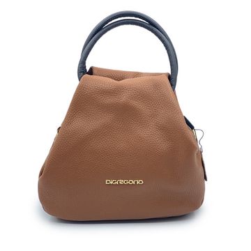 Сумка Di Gregorio коричневая кожаная - фото 1, 3659 DG LEON MORO