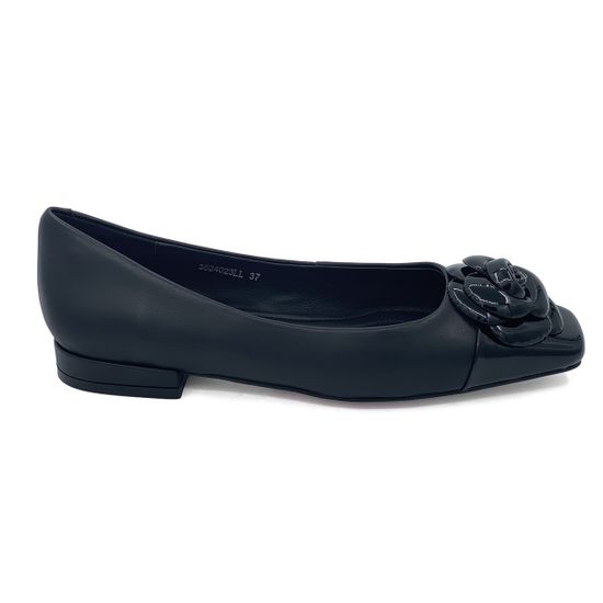 Балетки TUFFONI черные кожаные - фото 1, 3524023LL TUF NERO