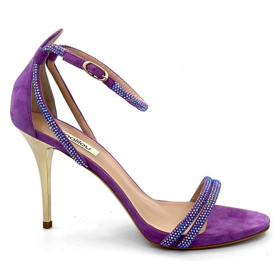 Босоножки Nina Lilou замшевые фиолетовые - фото 1, 251057F8 NL