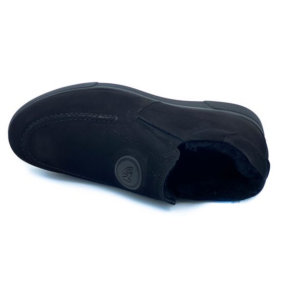 Ботинки Giampieronicola черные кожаные МЕХ - фото 5, 