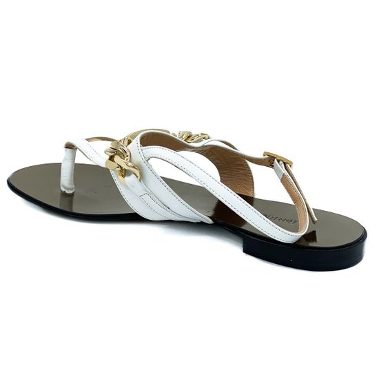 Босоножки Renzi кожаные белые - фото 3, 