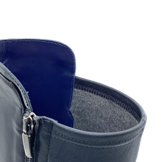 Сапоги Donna Soft черные кожаные евромех - фото 5, 