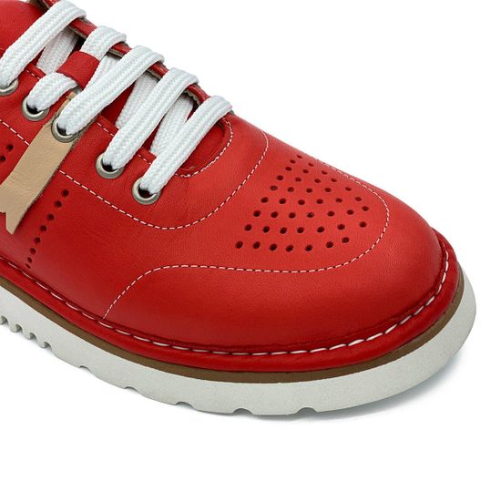 Полуботинки Lab Milano летние красные кожаные - фото 6, 510 LAB ROSSO