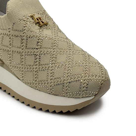 Кроссовки Ilasio Renzoni бежевые текстиль/кожа - фото 6, M612 IR BEIGE