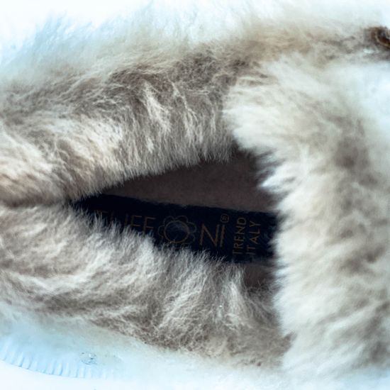 Ботинки Tuffoni белые кожаные МЕХ - фото 7, 1522114LF TUF