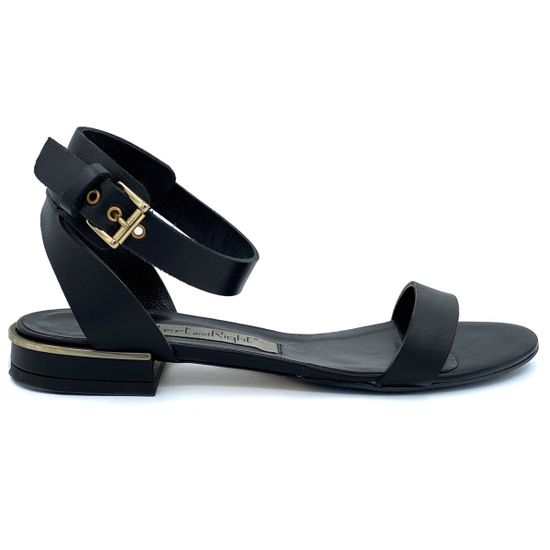 Босоножки Left&amp;Right черные кожаные - фото 1, 