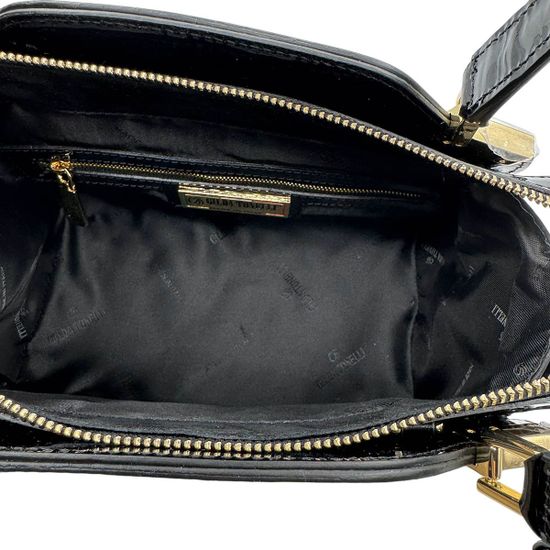 Сумка Gilda Tonelli черная/золотистая замша/лак - фото 5, 1057 TON ORO