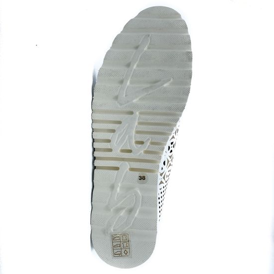 Полуботинки женские Lab Milano перфорированная белая кожа - фото 4, A21282-2 LAB